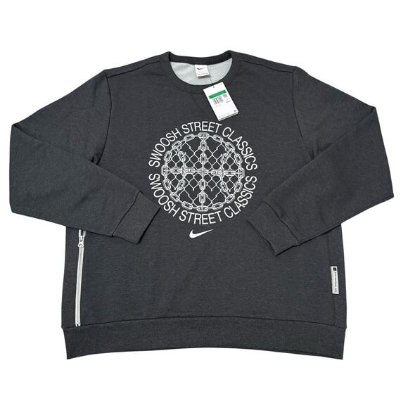 Nike Basketball Crew Pullover Mens XL Standard Issue Dri-FIT Sweatshirt Hoop New - Picture 1 of 8